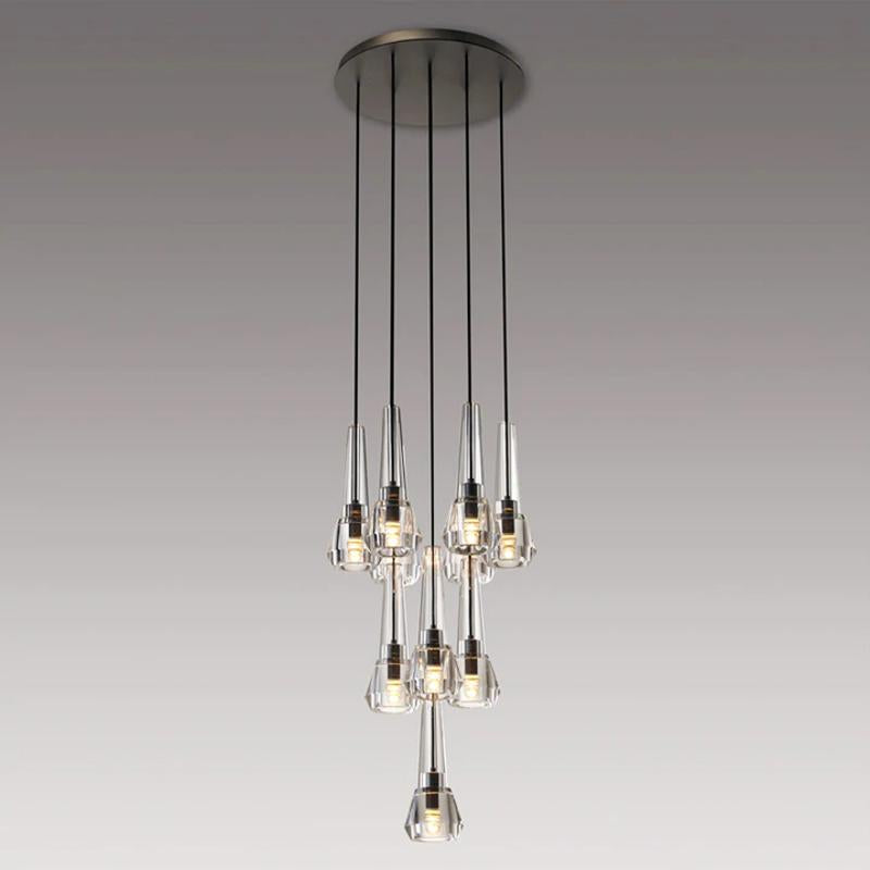 Apollin Round Chandelier For  Living Room (10 lights)-konalight