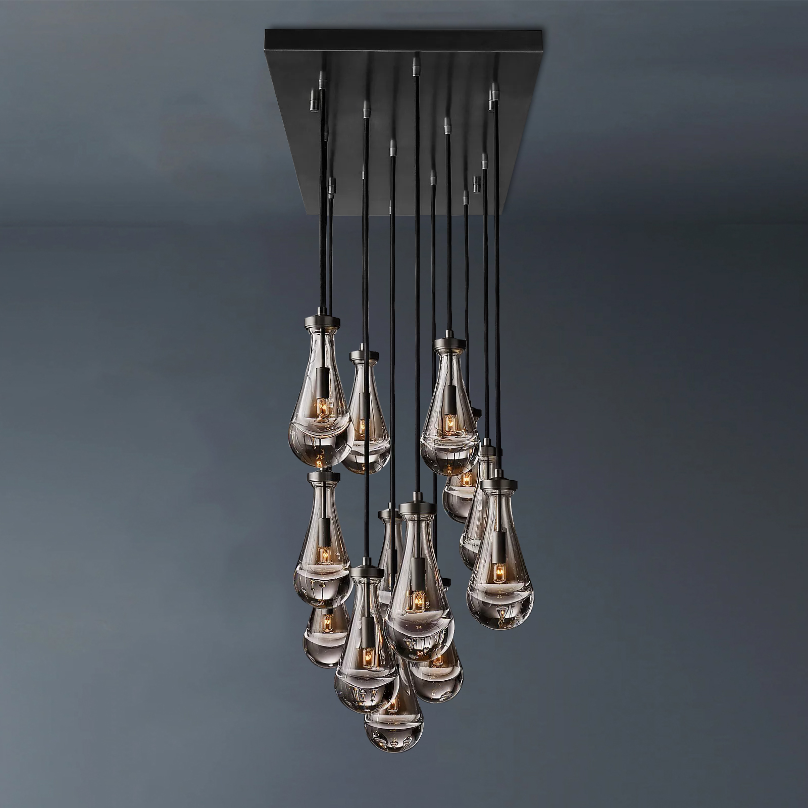 Raindrop Rectangular Chandelier 54"-konalight