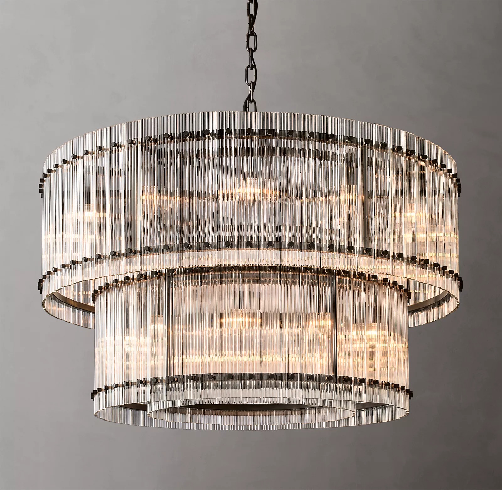 Hen Cbcro Modern 2-Tier luxury Round Chandelier 48"-konalight