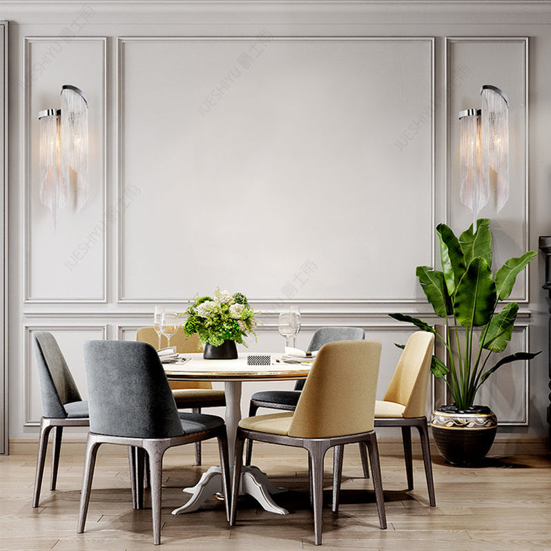 Tassel Aluminum Chain Wall Sconce Style 3-konalight