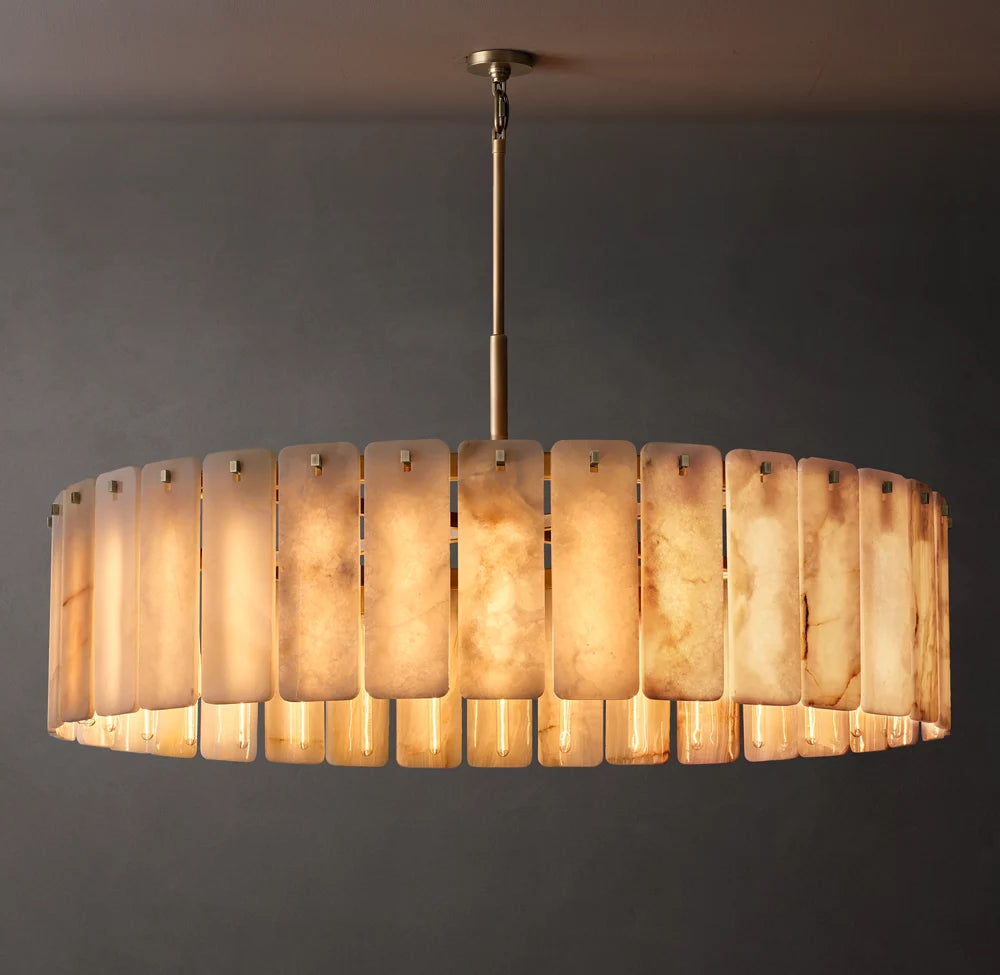 Clementine Onyx Round Chandelier 60"