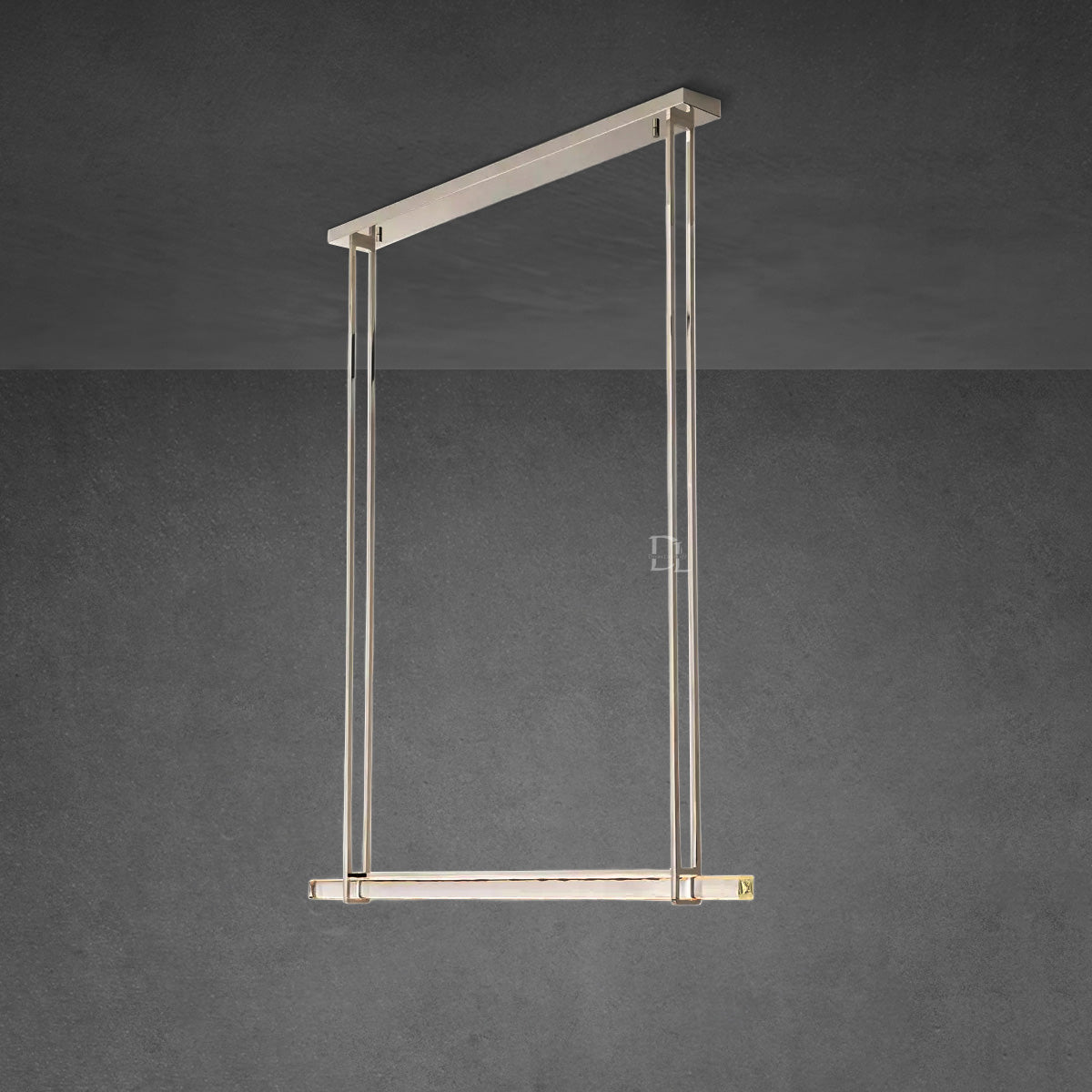 Audobon Crystal Single Bar Linear Chandelier 60"