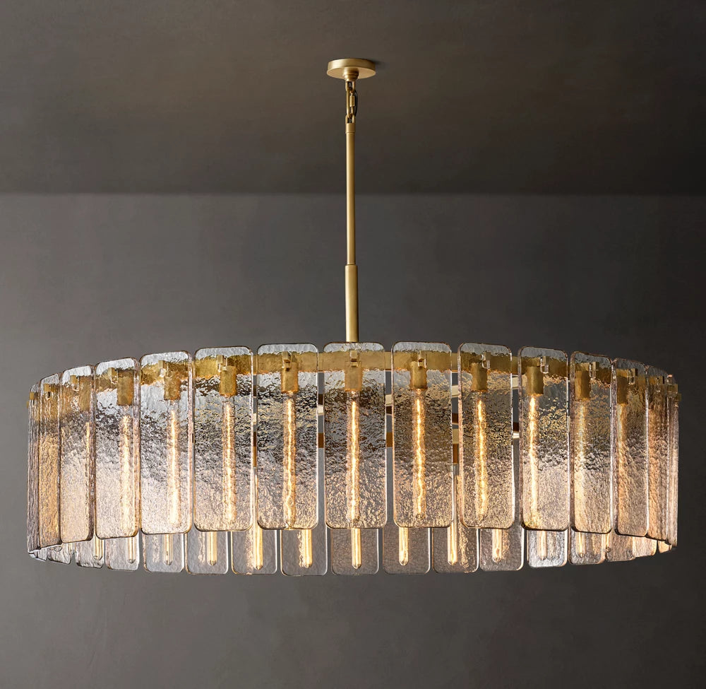 Clementine Glass Round Chandelier 60"