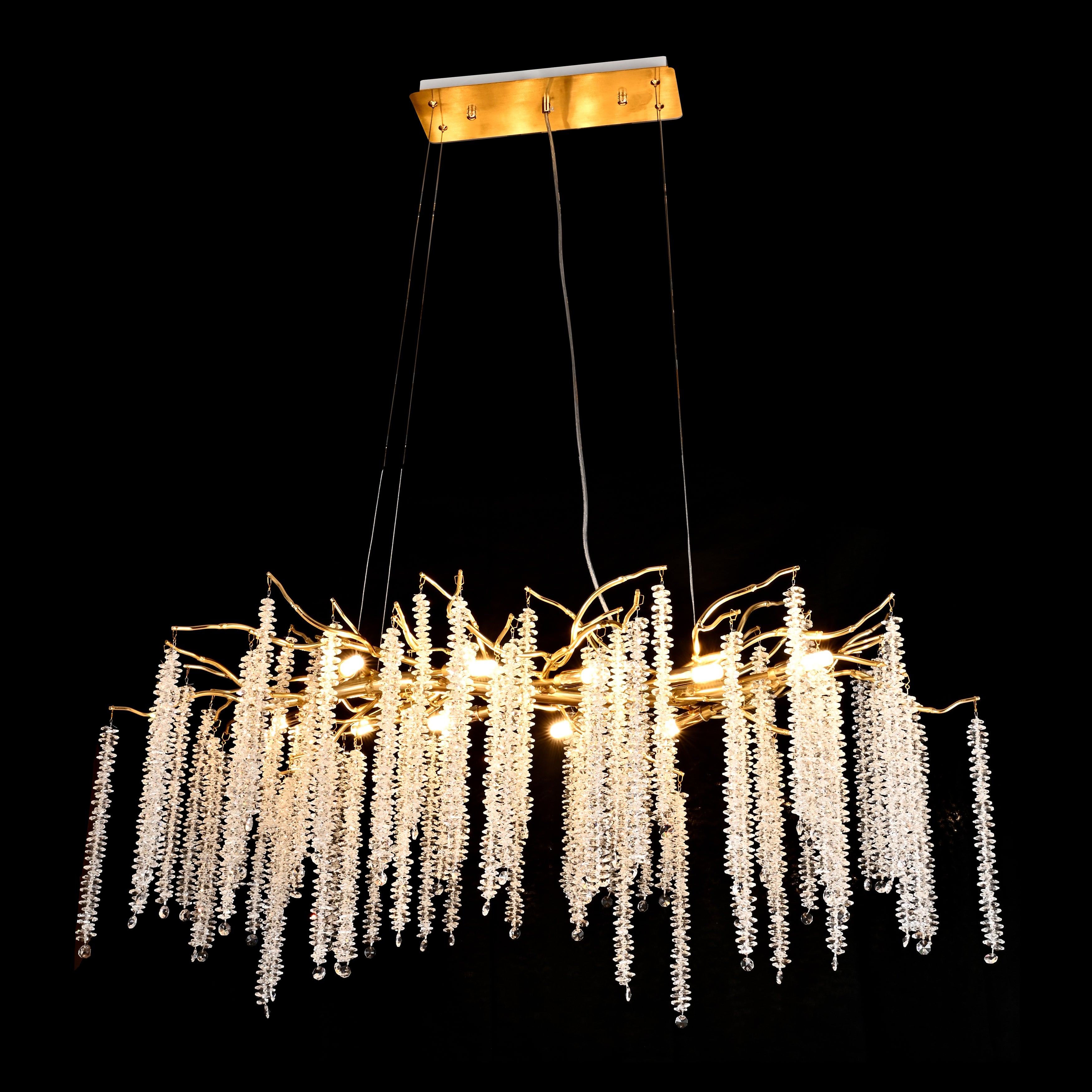 Branching Crystal Chandelier-konalight