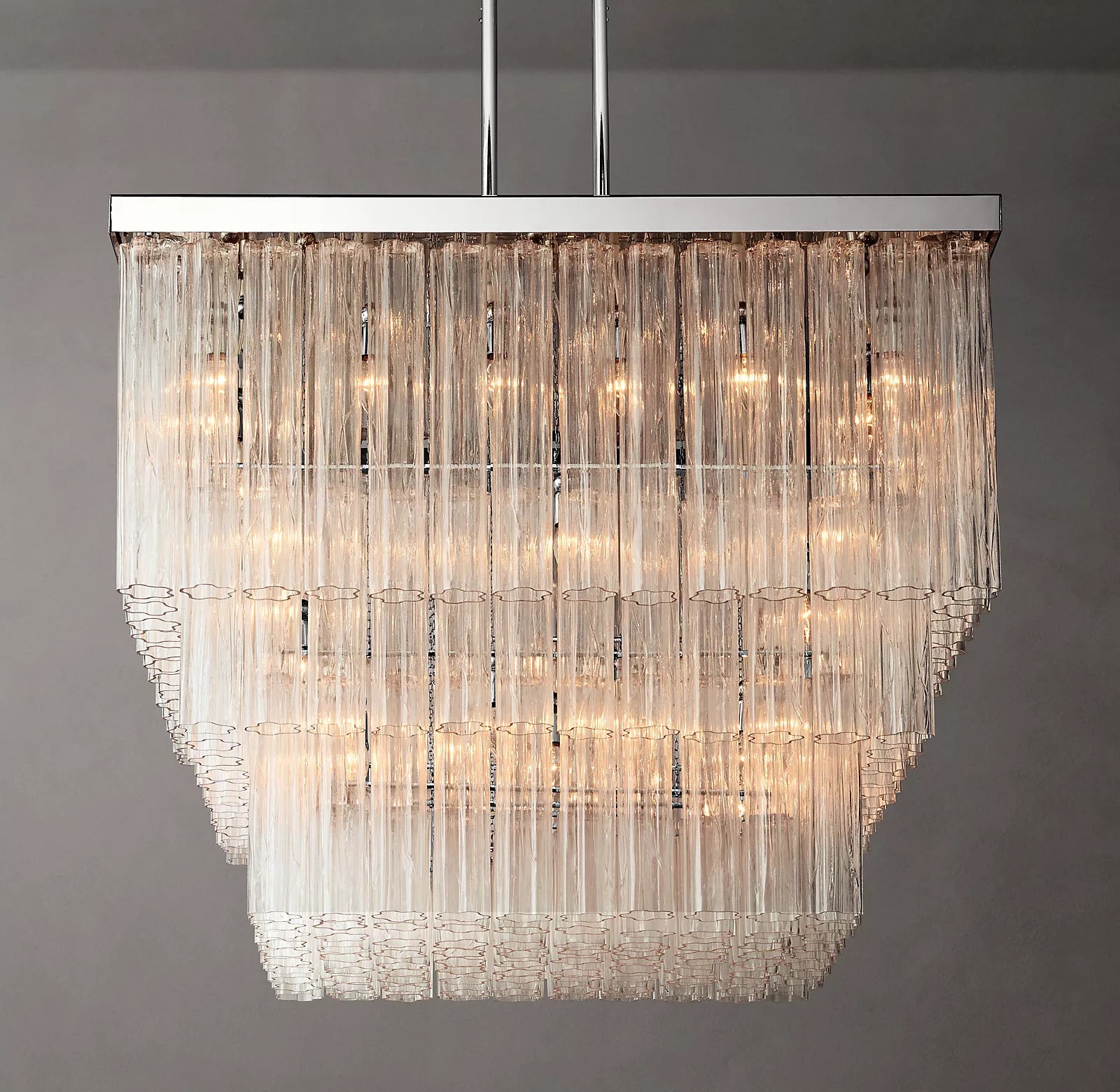 Cielo Square Chandelier 45" For Living Room-konalight
