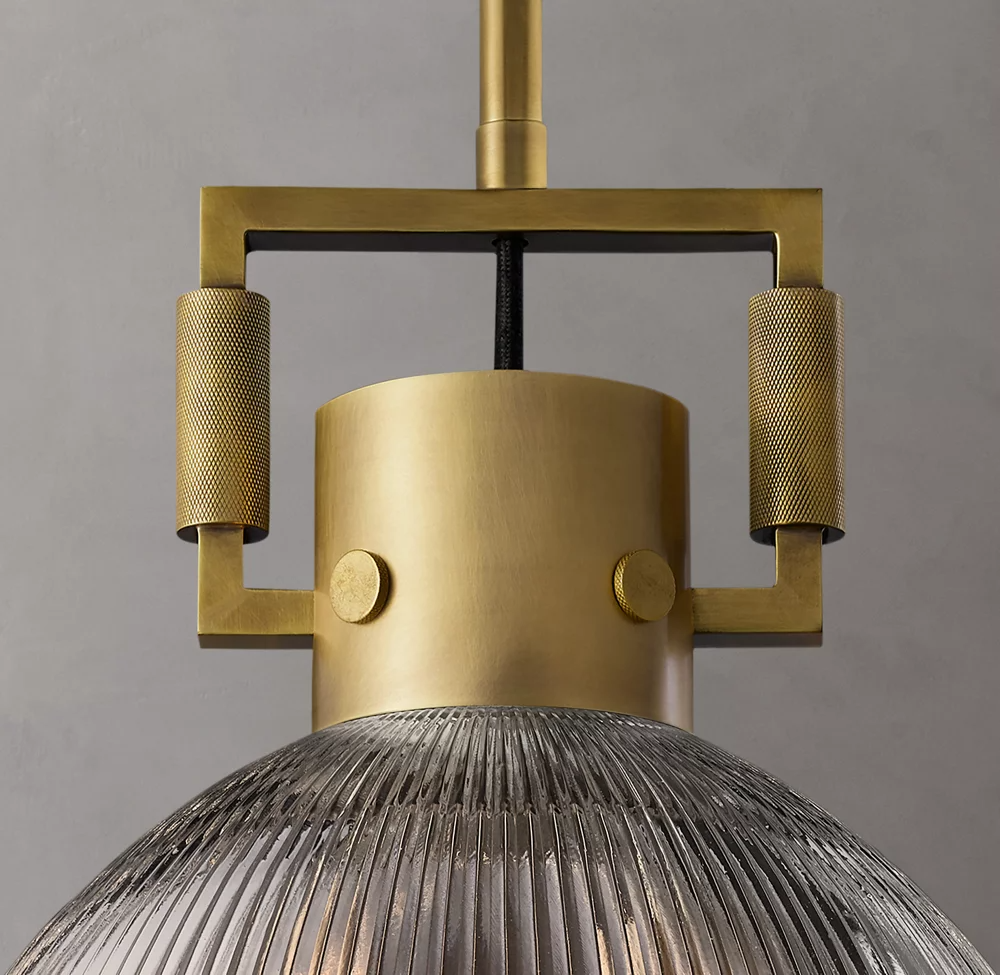 Machinist Prismatic Glass Shade Pendant Lamp-konalight