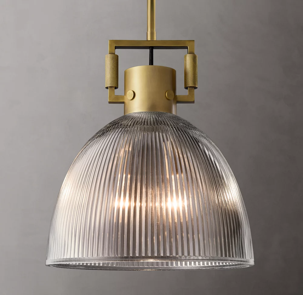 Machinist Prismatic Glass Shade Pendant Lamp-konalight