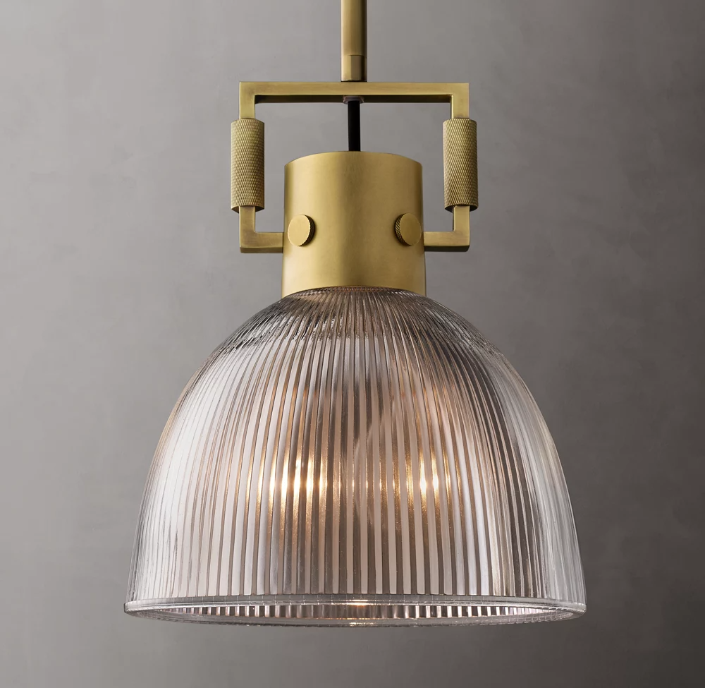 Machinist Prismatic Glass Shade Pendant Lamp-konalight