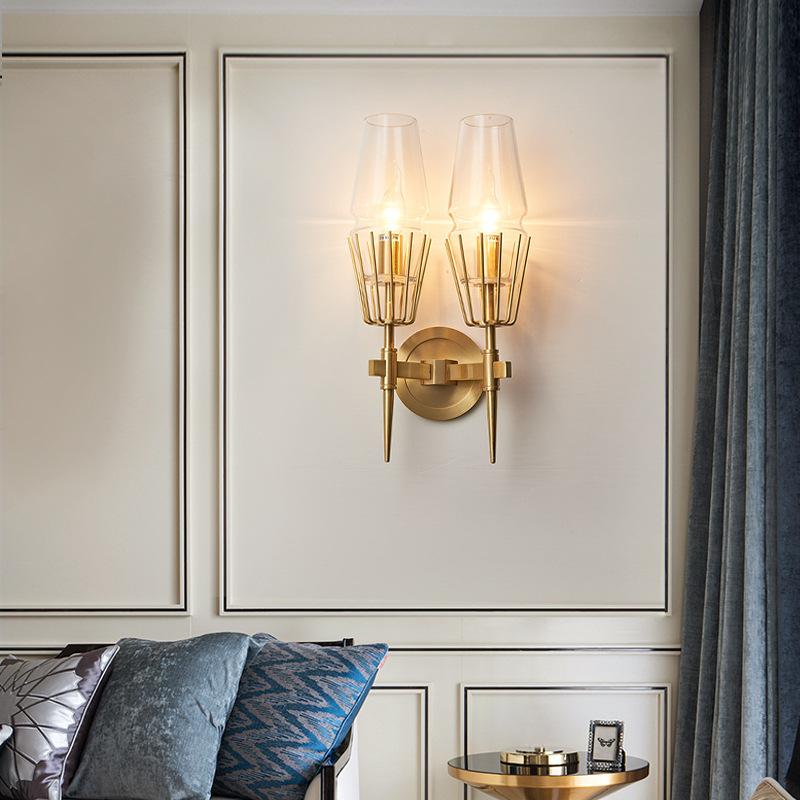 Chaillot Double Wall Sconce Modern Wall Lamp-konalight