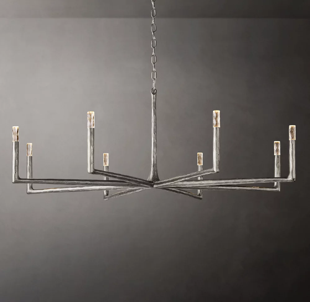 Thaddeus Round Chandelier 60" For Living Room-lampselegant