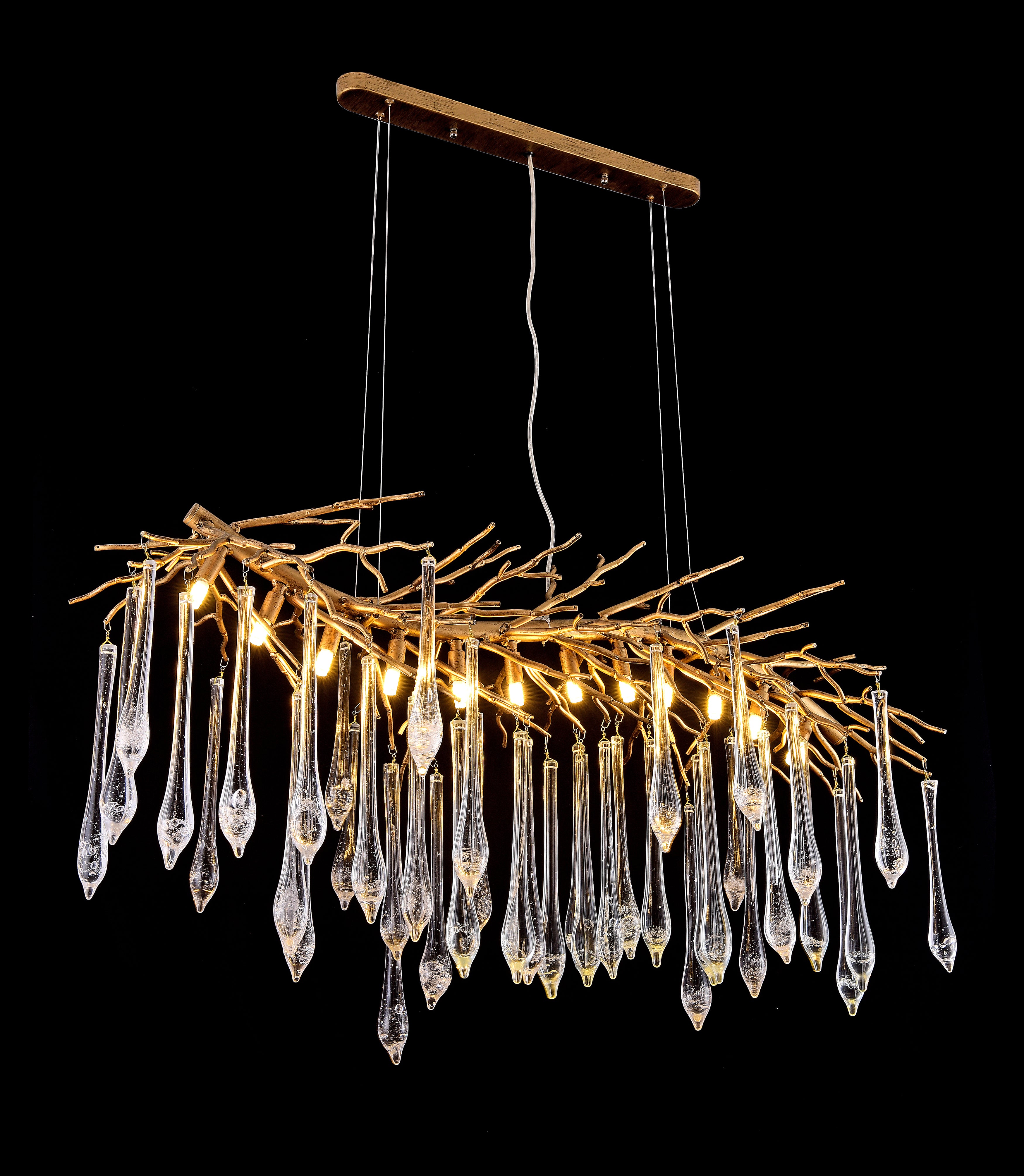 Branching Opal Linear Chandelier-konalight