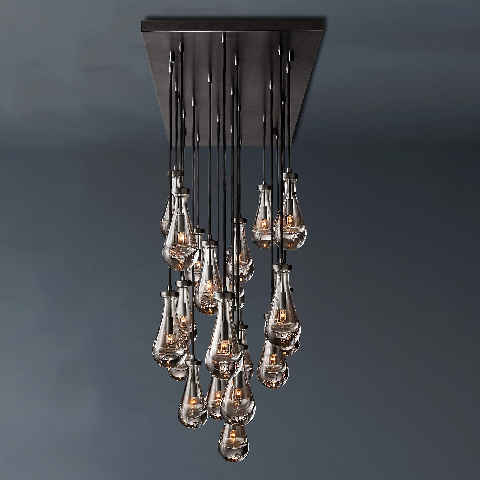 Raindrop Rectangular Chandelier 72"-konalight
