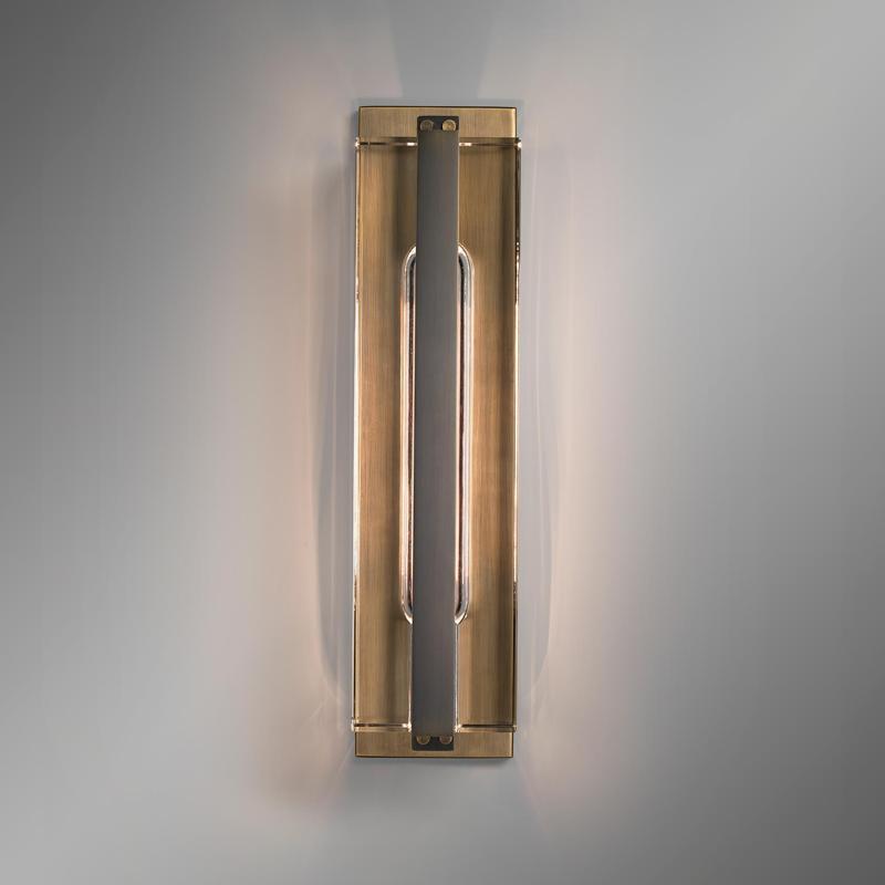 Yagern Crystal Brass Wall Sconce-konalight