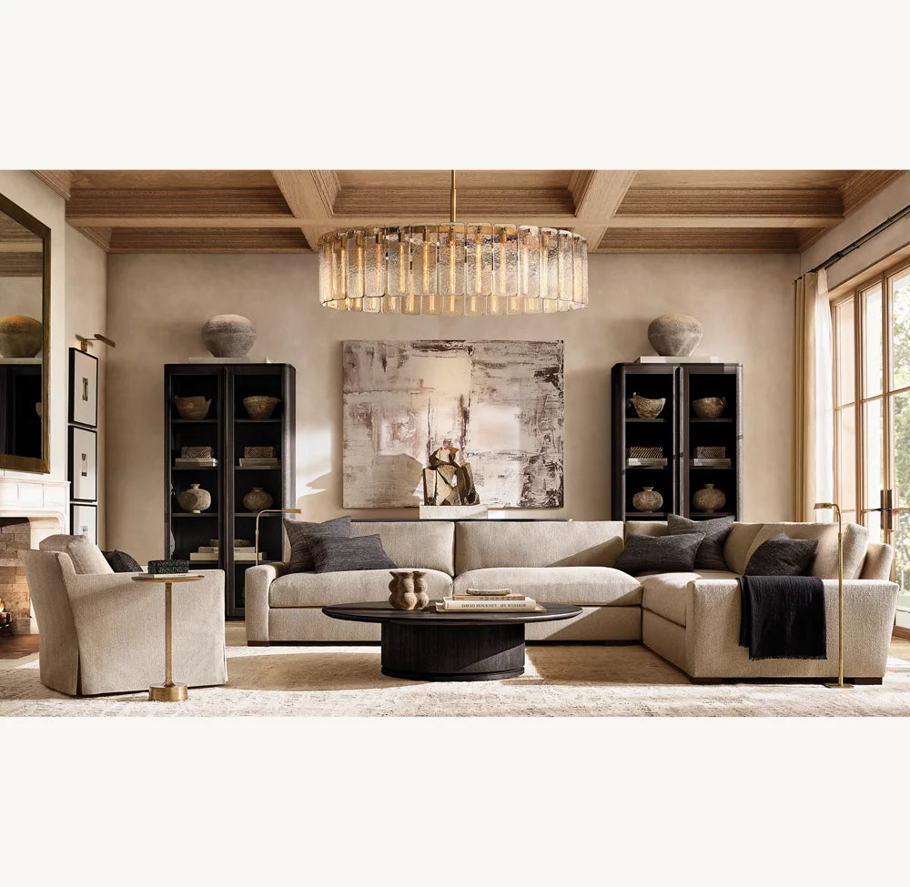 Clementine Glass Round Chandelier 60"