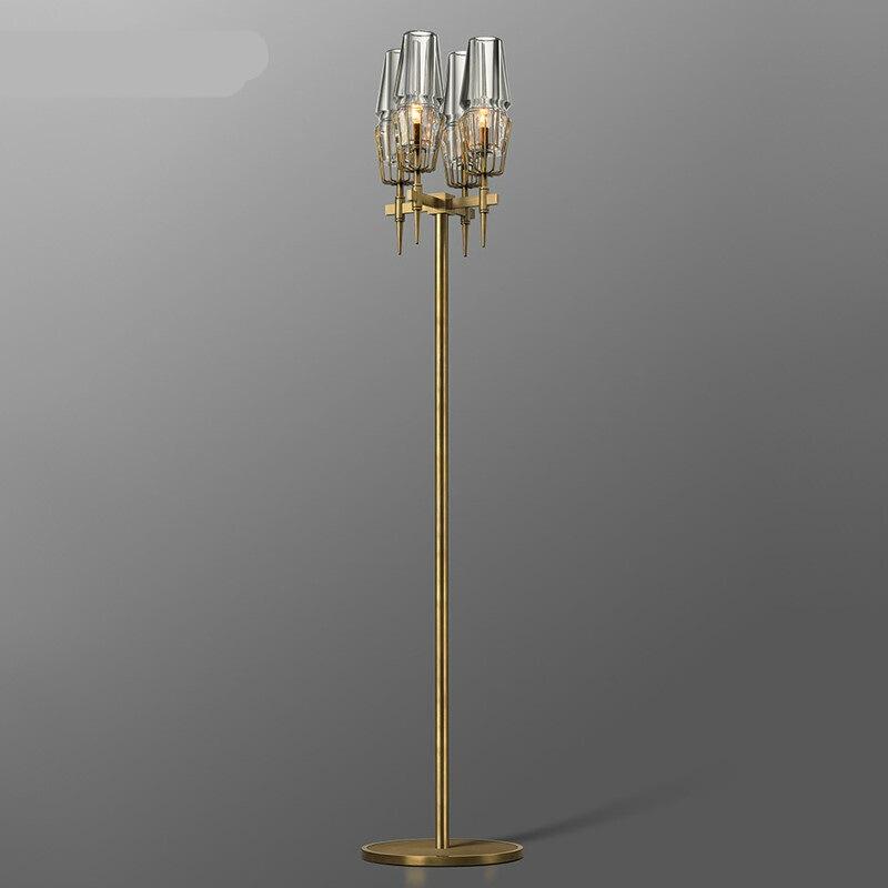 Chaillot Glass Brass FLoor Lamp Modern Wall Lamp-konalight