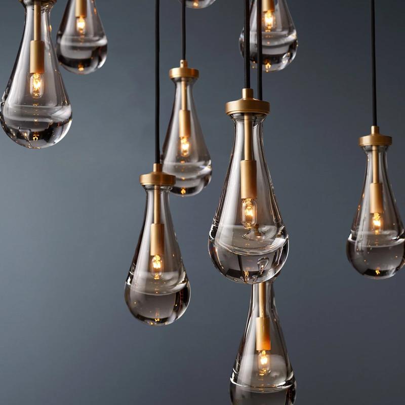 Raindrop Round Chandelier 47"-konalight