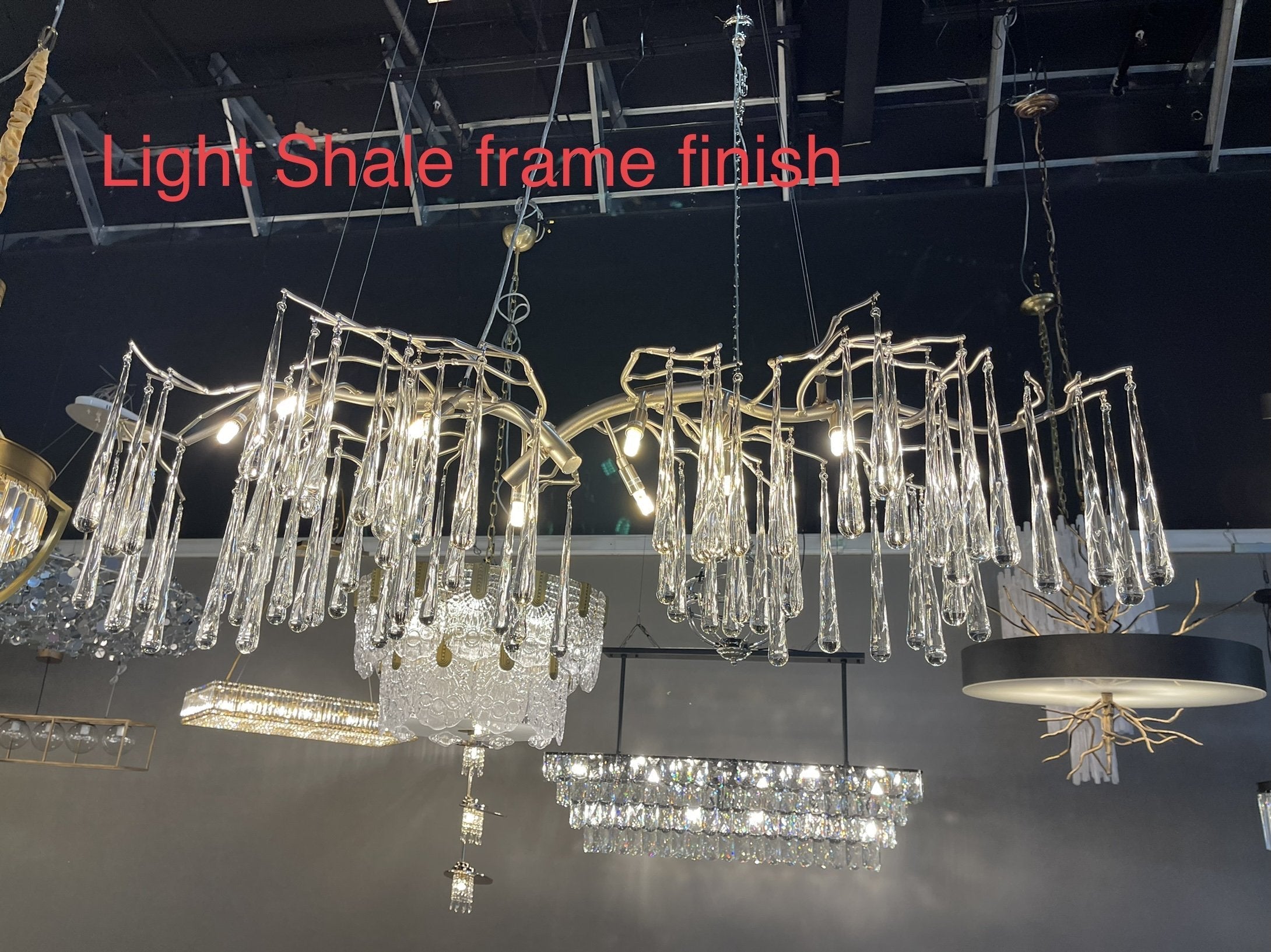 Branching Linear Organic Chandelier-konalight