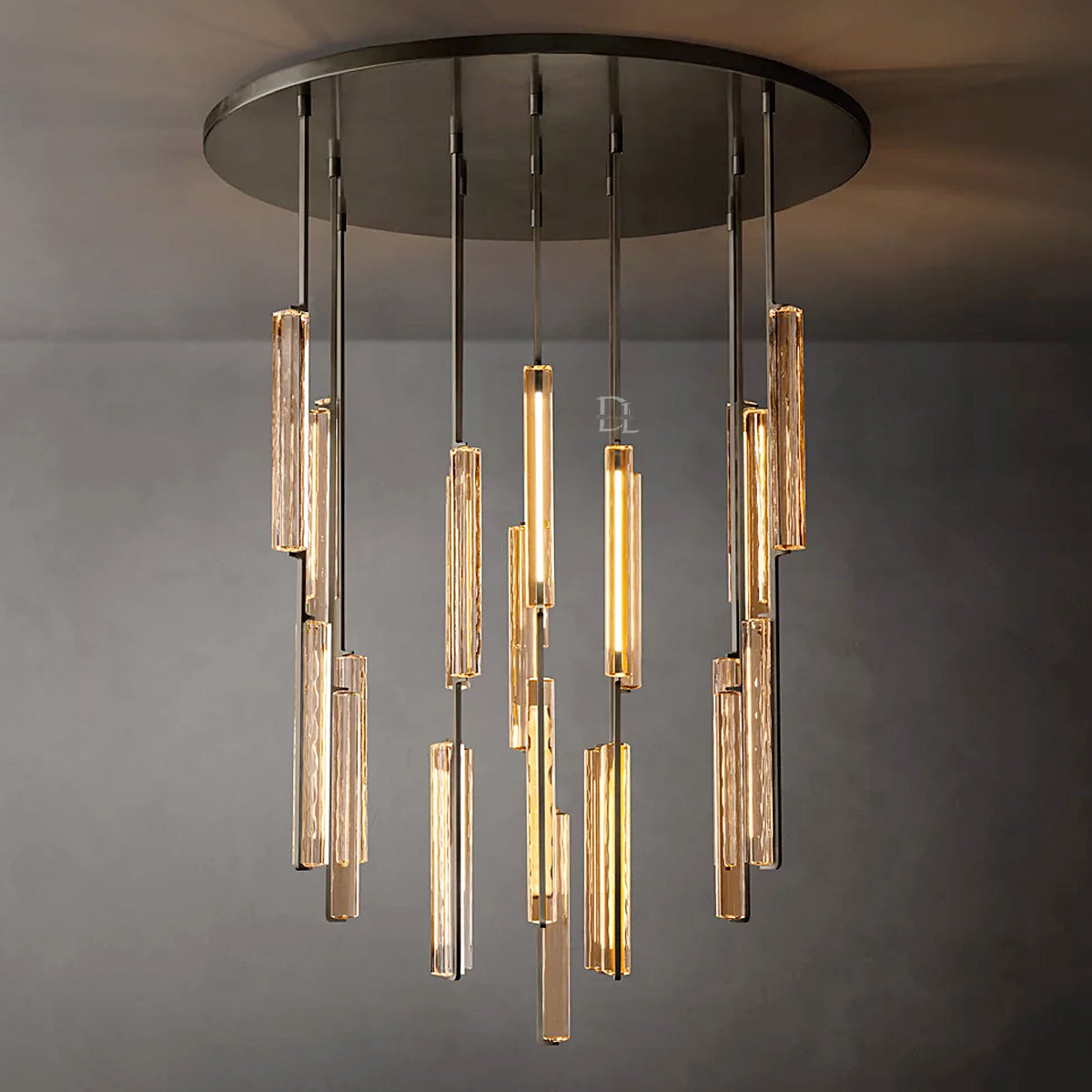 Audobon Crystal Round Chandelier 56"