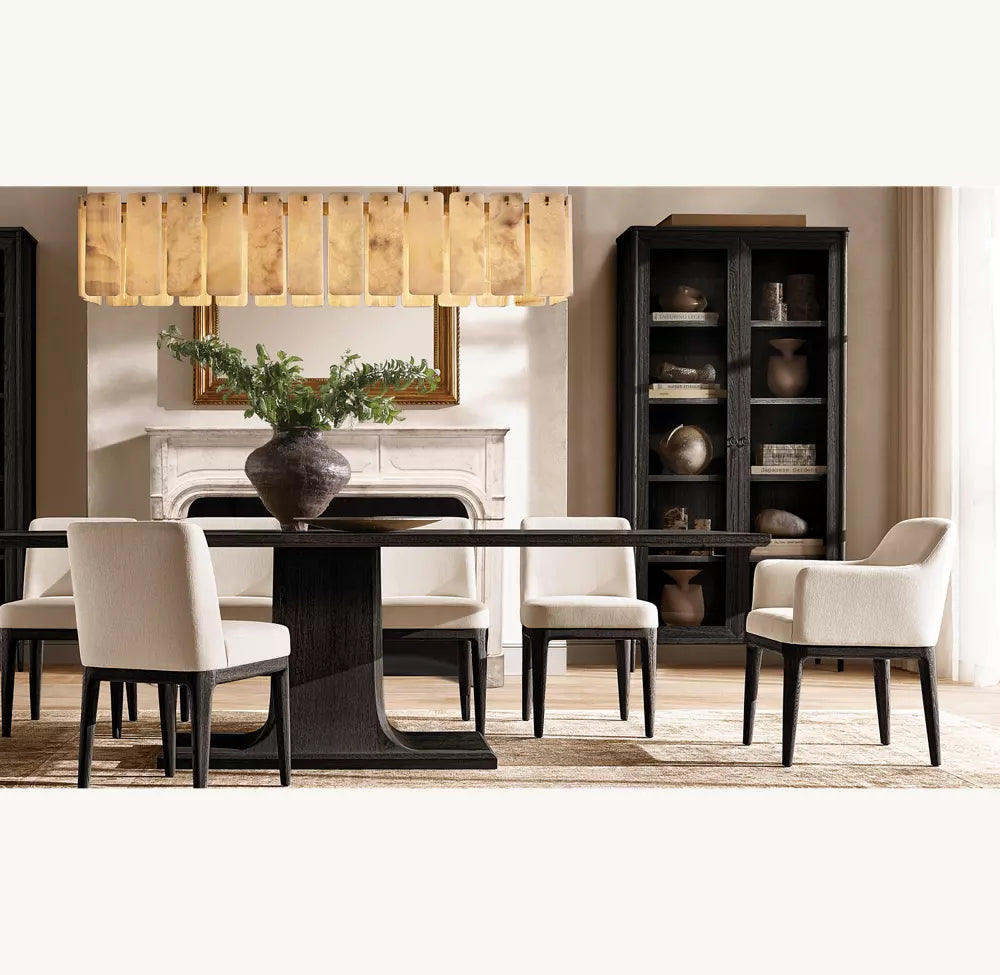 Clementine Onyx Rectangular Chandelier 72"