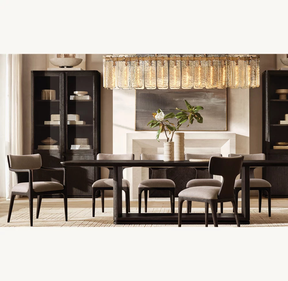 Clementine Glass Linear Chandelier 60"