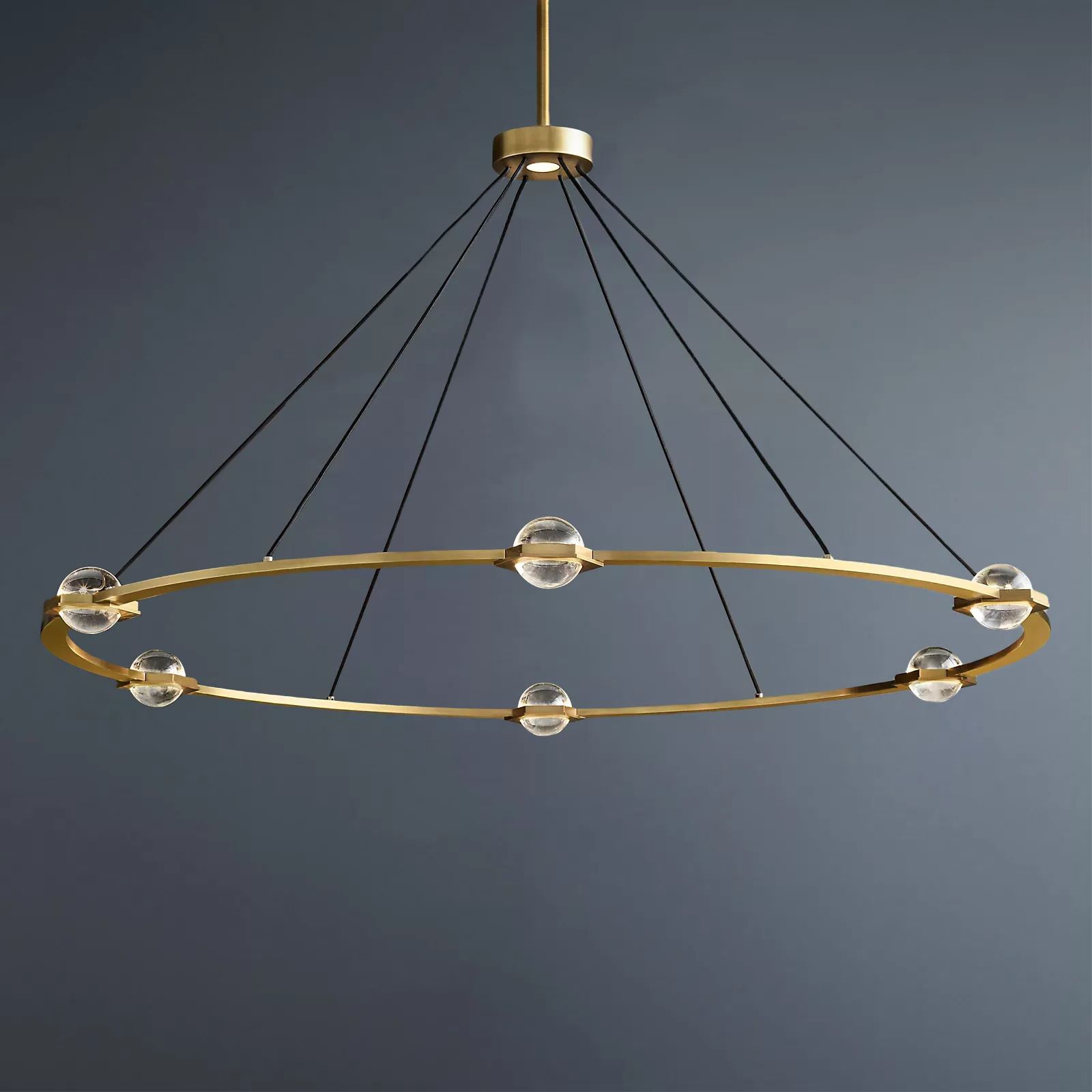 Eclatant Vintage Round Chandelier 60"-konalight