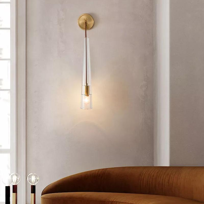 Apollin Crystal Small Wall Sconce Modern Wall Lamp-konalight