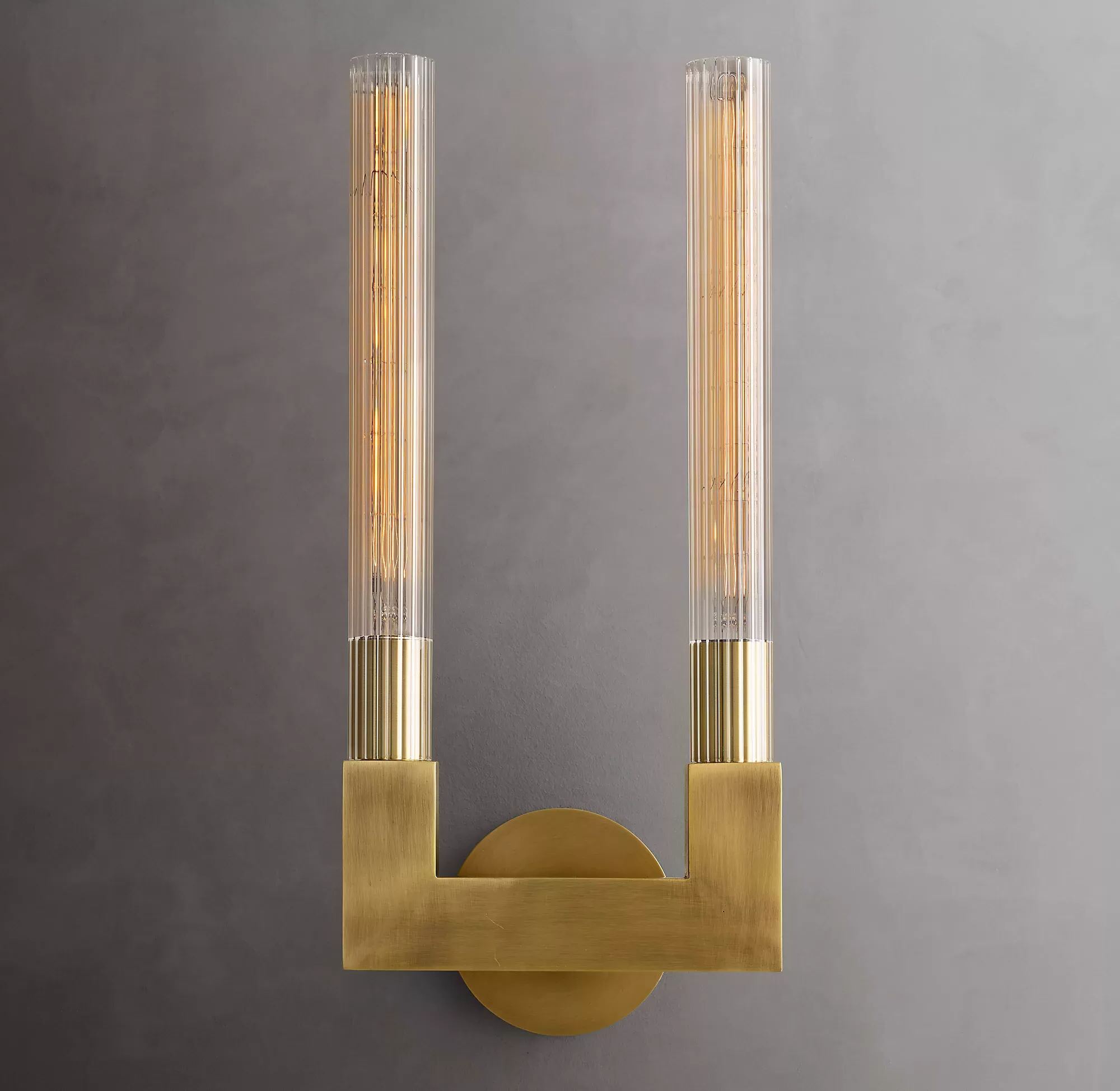 Cannele Double Head Outdoor Wall Sconce-konalight