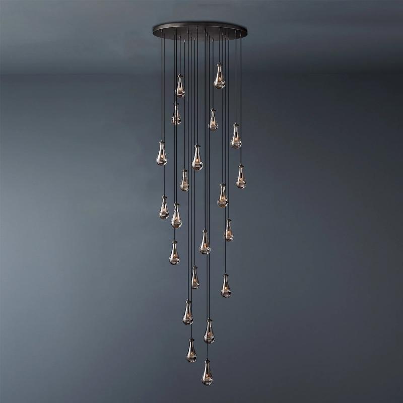 Raindrop Round Chandelier 47"-konalight