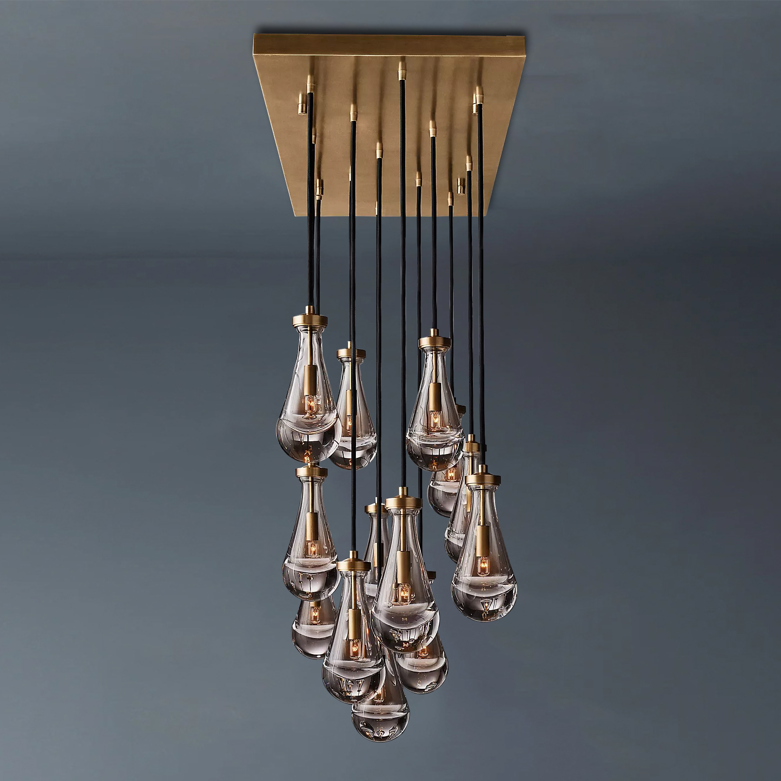 Raindrop Rectangular Chandelier 54"-konalight