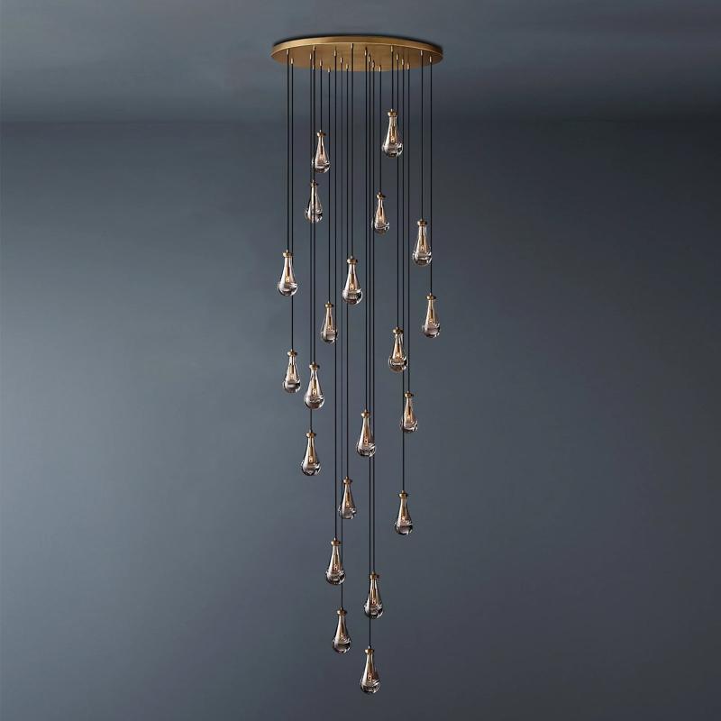 Raindrop Round Chandelier 47"-konalight