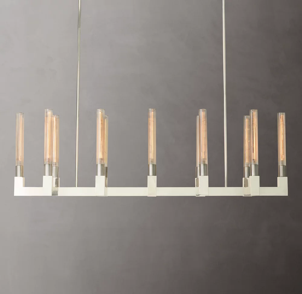 Cannele Linear Chandelier 55" For Kitchen Island-konalight