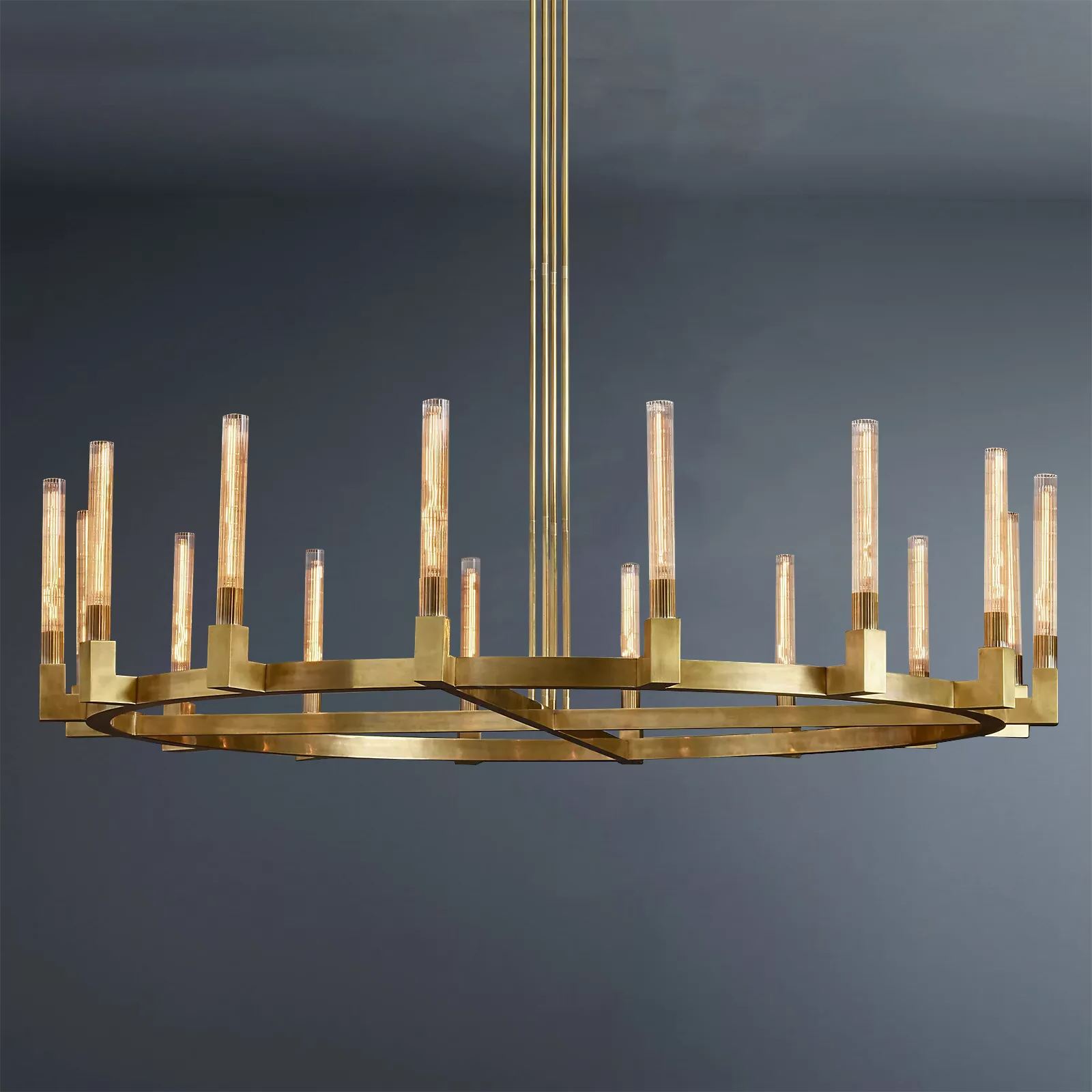 Cannele Round Chandelier 72" For Dinging Room-konalight
