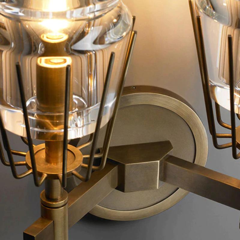 Chaillot Double Wall Sconce Modern Wall Lamp-konalight