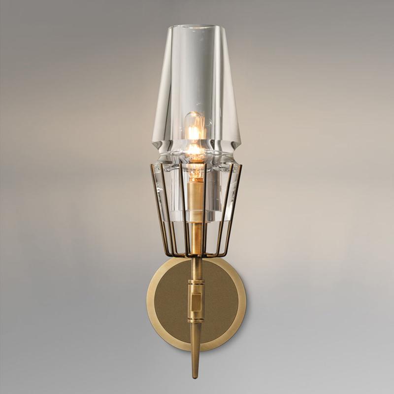Chaillot Crystal Shade Wall Sconce Modern Wall Lamp-konalight