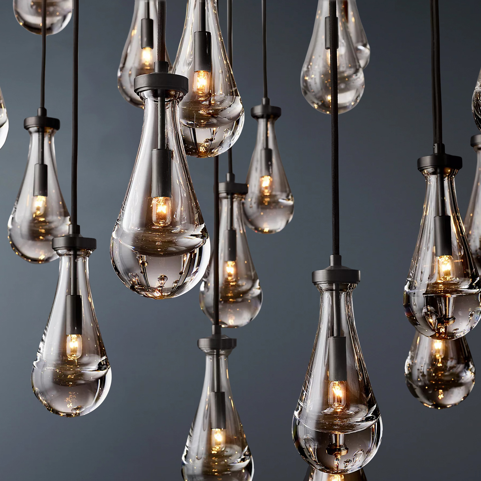 Raindrop Round Chandelier 60"-konalight