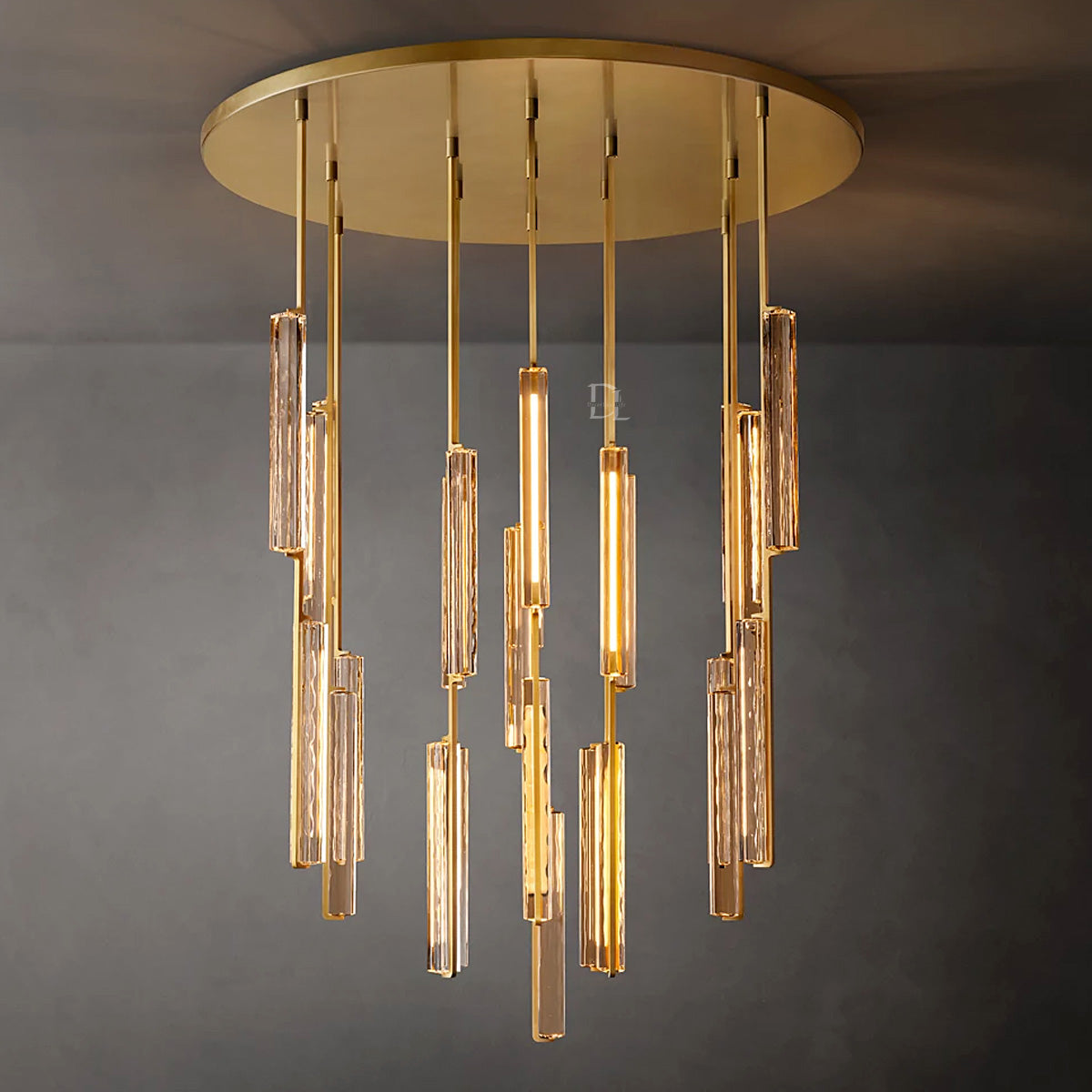 Audobon Crystal Round Chandelier 56"