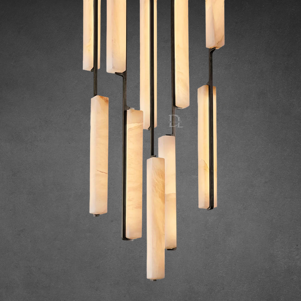 Audobon Alabaster Round Chandelier 24"