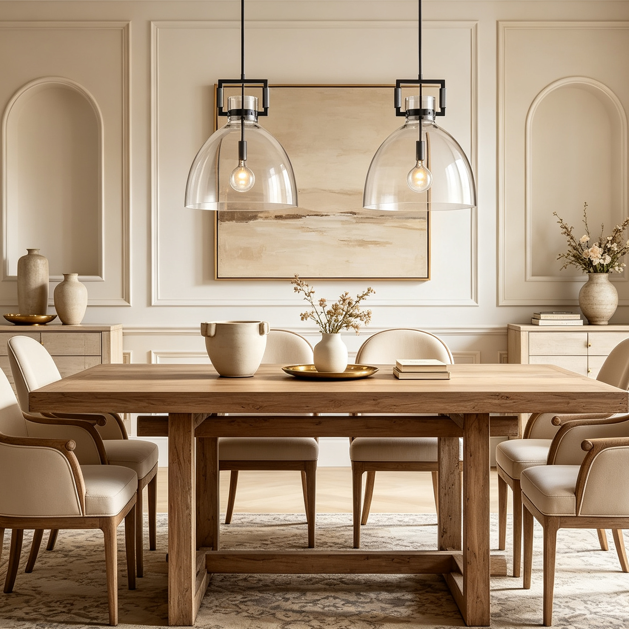 Machinist Clear Glass Shade Pendant Lamp