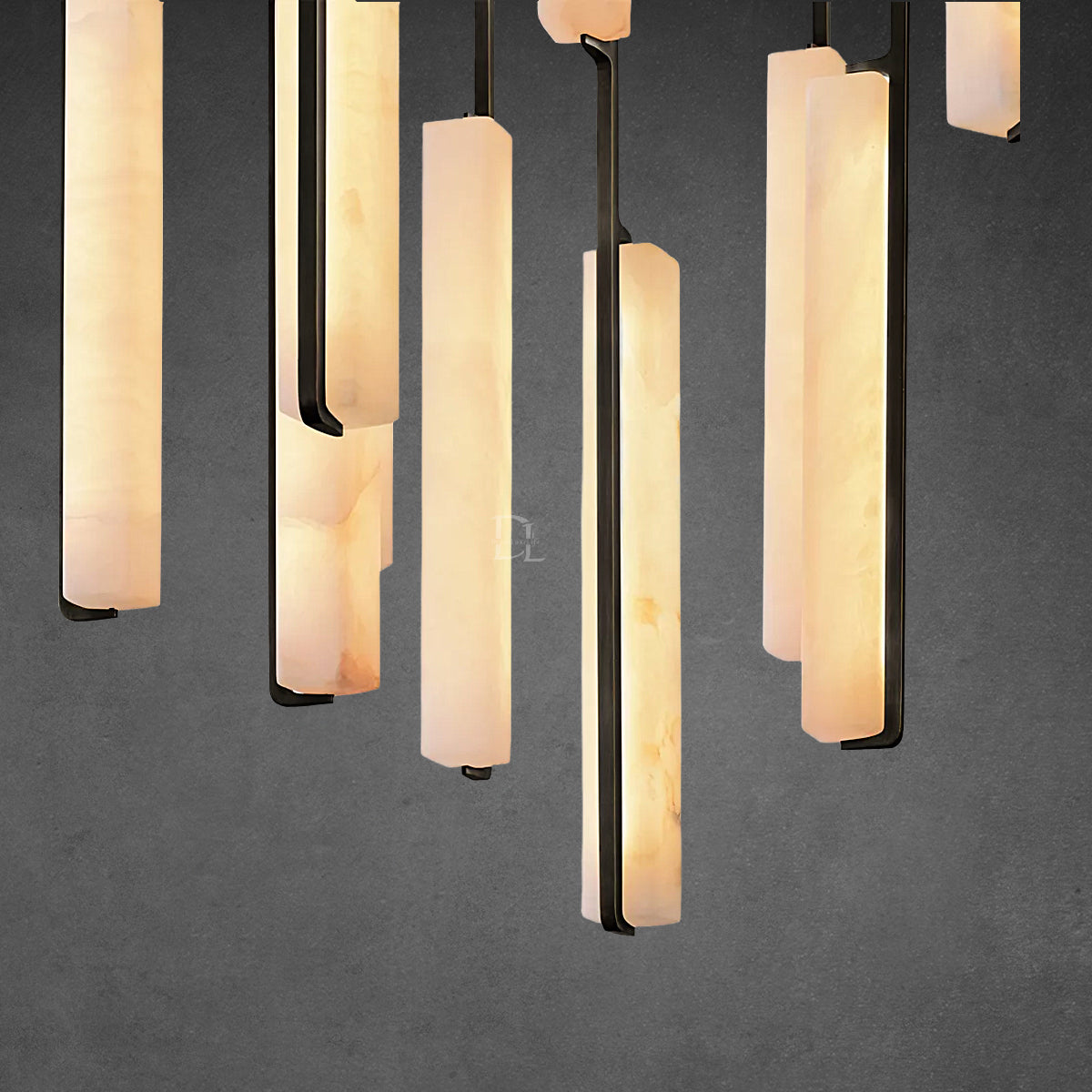 Audobon Alabaster Round Chandelier 56"