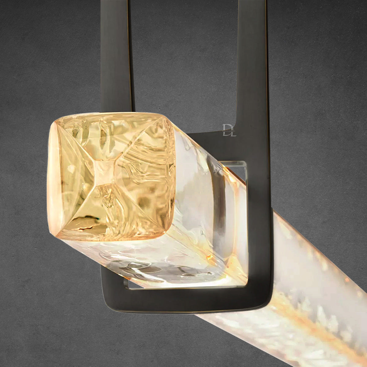 Audobon Crystal Single Bar Linear Chandelier 60"