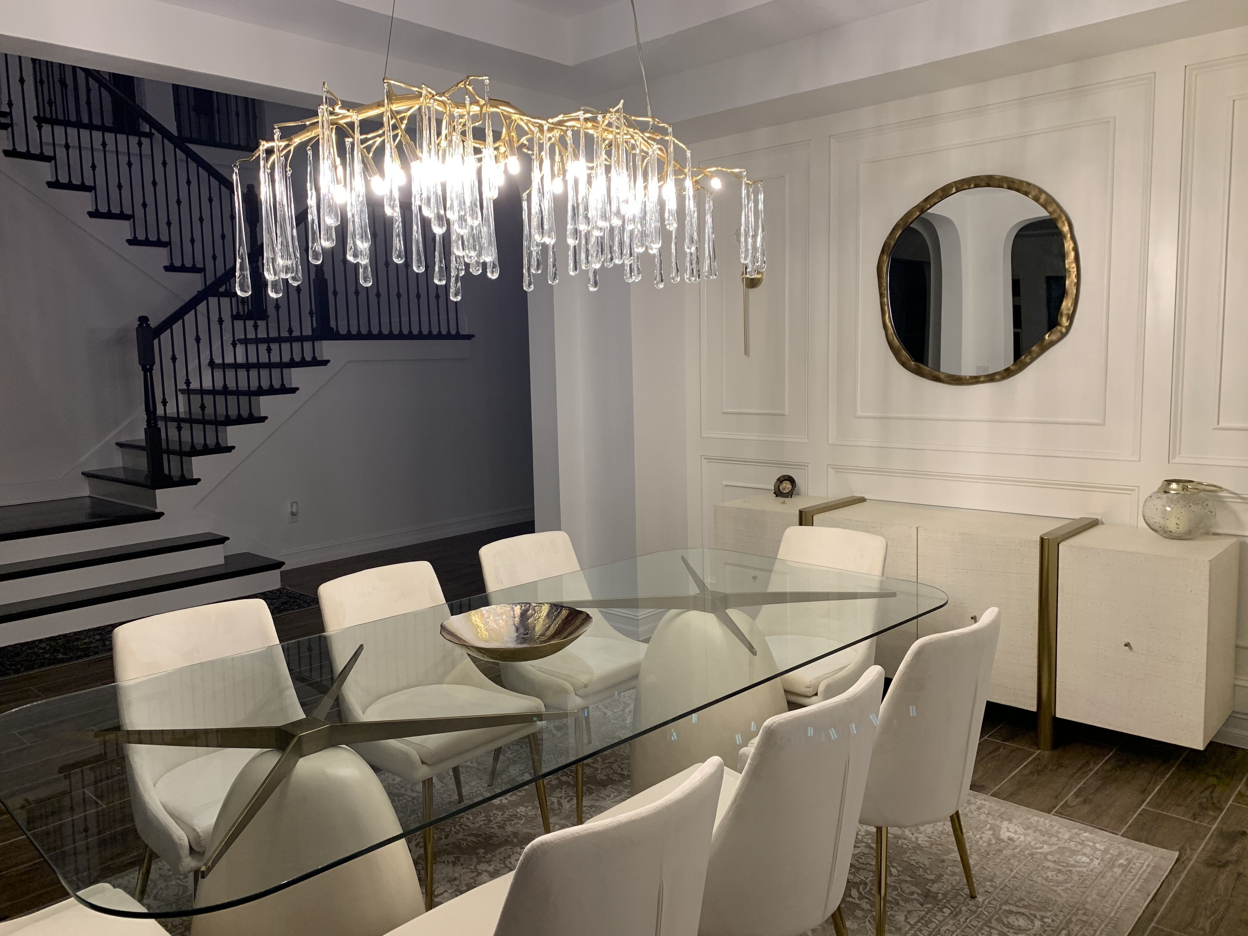 Branching Linear Organic Chandelier-konalight