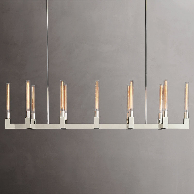Cannele Linear Chandelier 67" For Kitchen Island-lampselegant