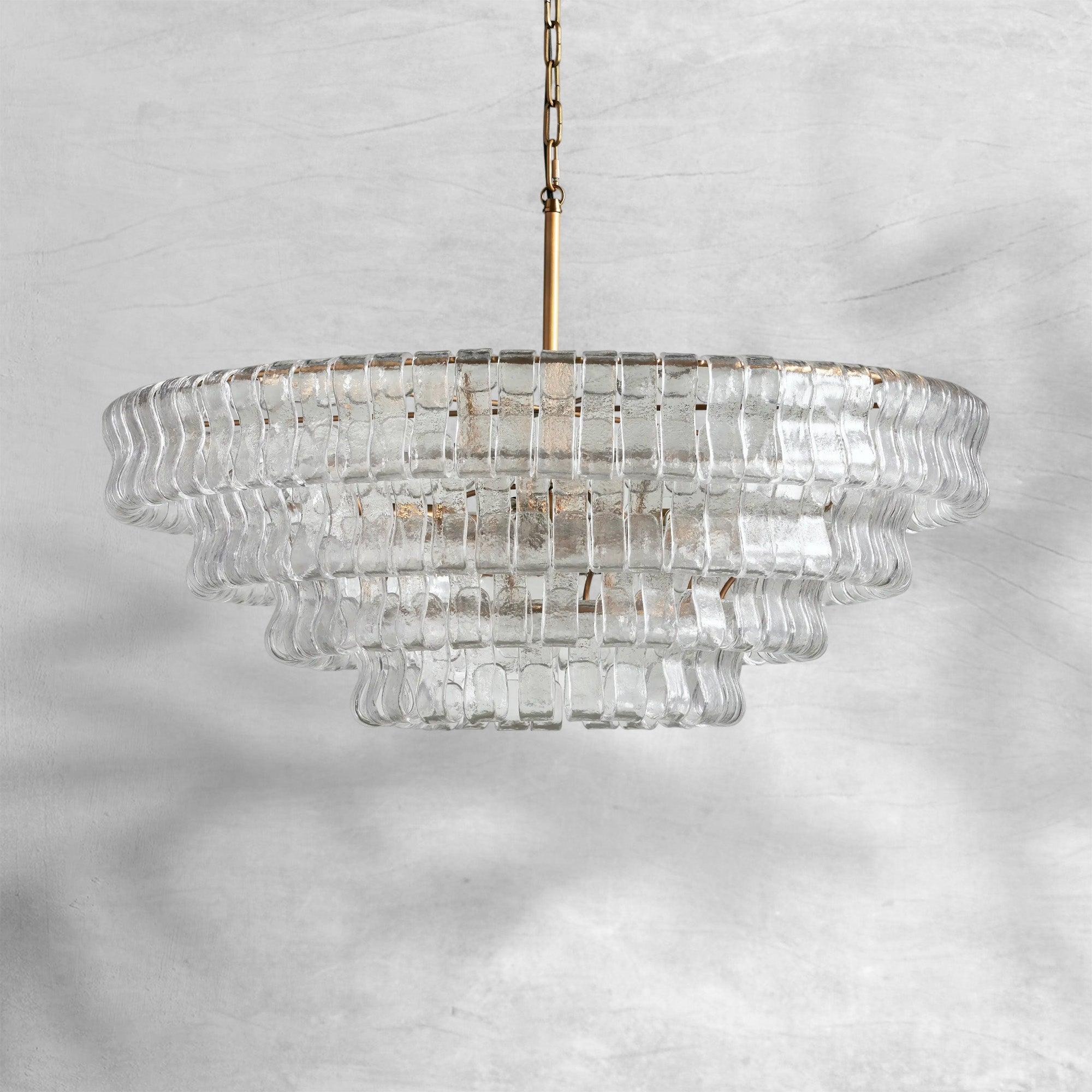 Ghiaccio Round Chandelier 24"36"48"60"