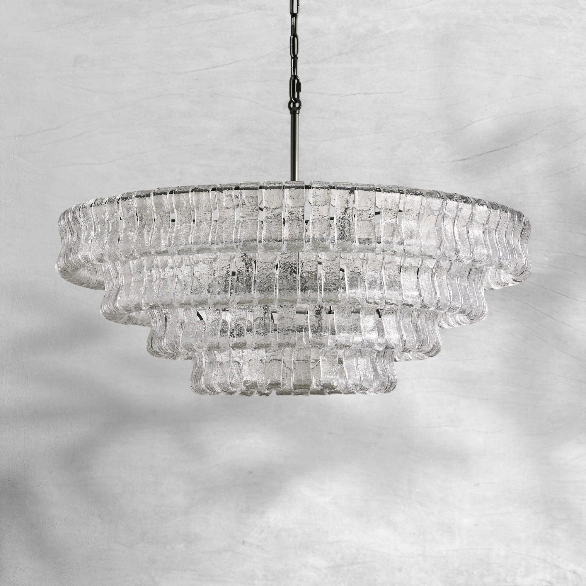 Ghiaccio Round Chandelier 24"36"48"60"