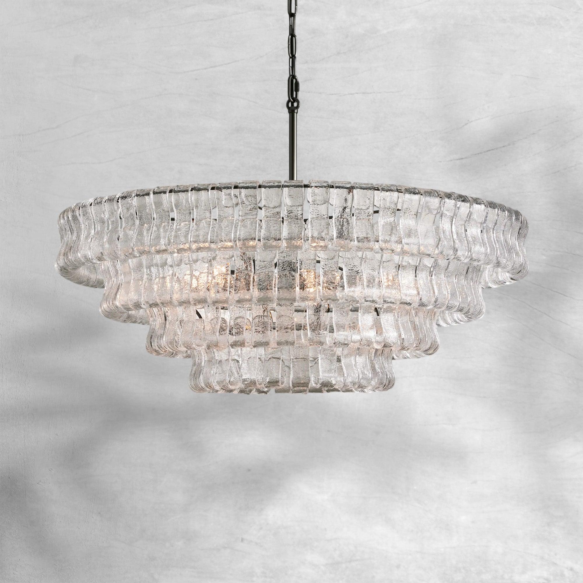 Ghiaccio Round Chandelier 24"36"48"60"