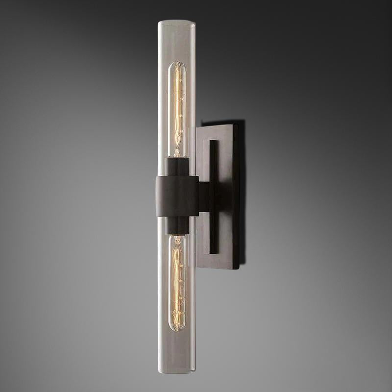 Bamcee Glass Shaded Linear Wall Sconce 23"H Modern Wall Lamp-konalight