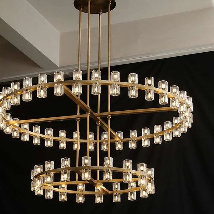 Arcachon Led Round Two-tier Chandelier 60"