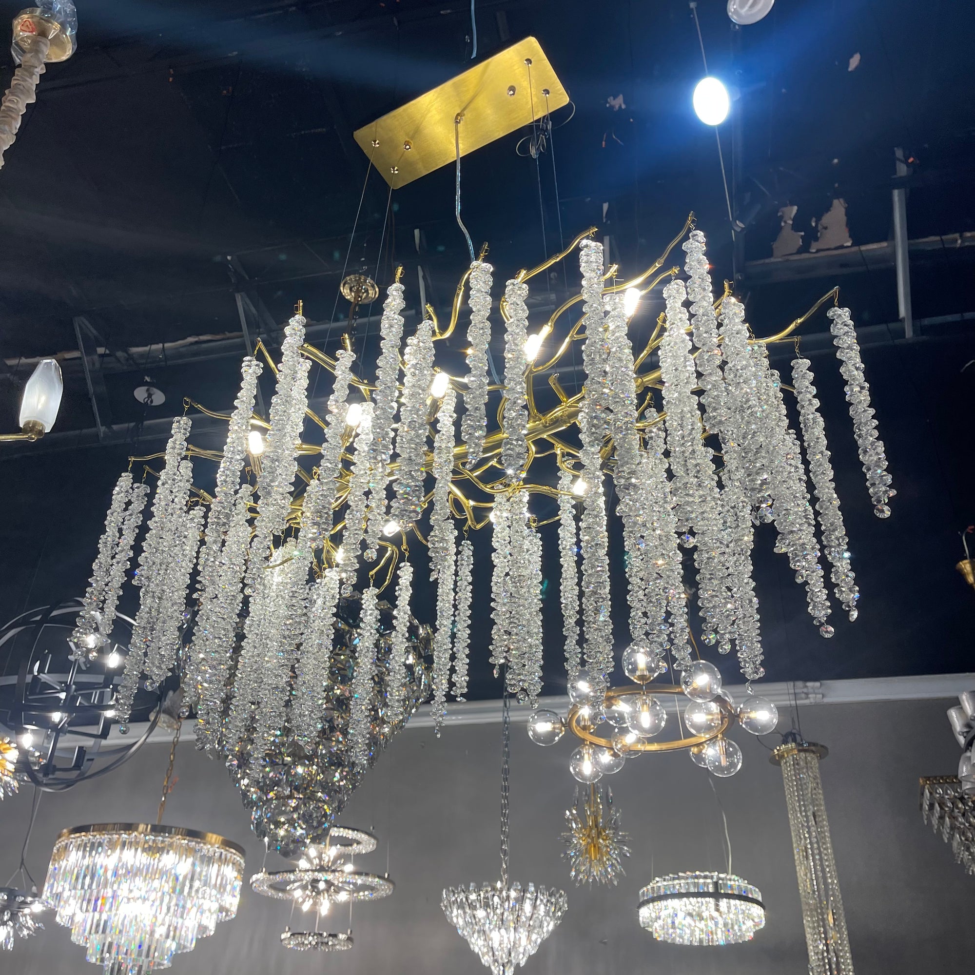 Branching Crystal Chandelier-konalight