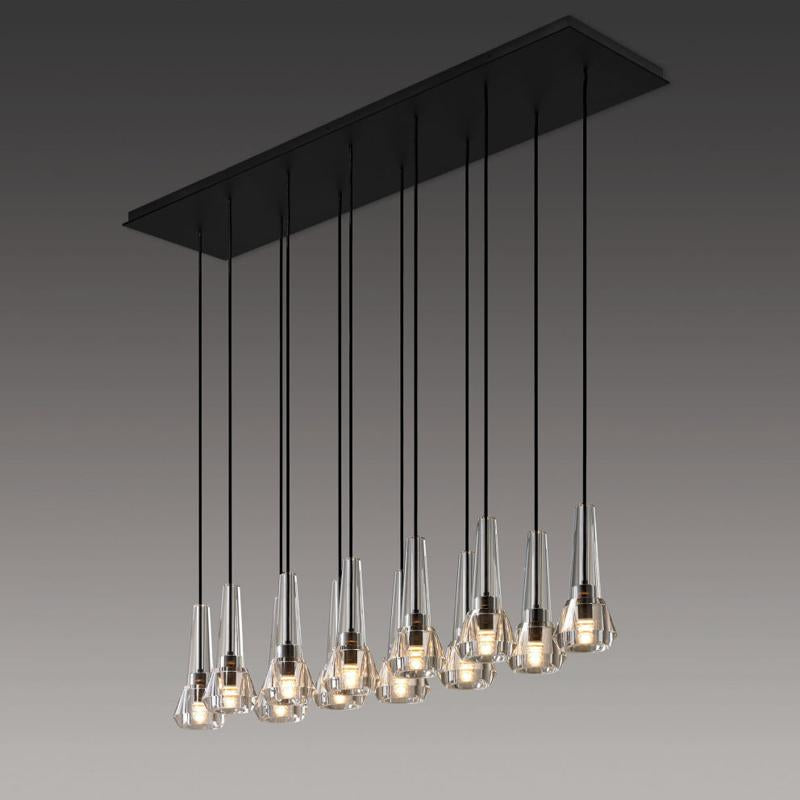 Apollin Linear Chandelier For  Living Room-konalight