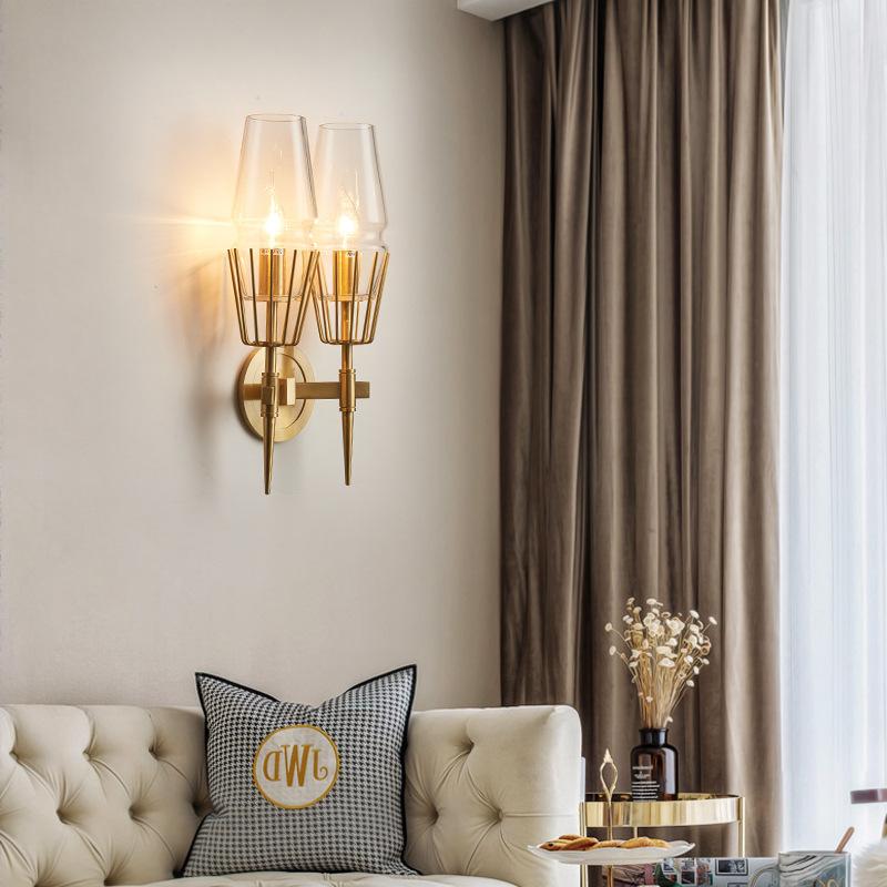 Chaillot Double Wall Sconce Modern Wall Lamp-konalight
